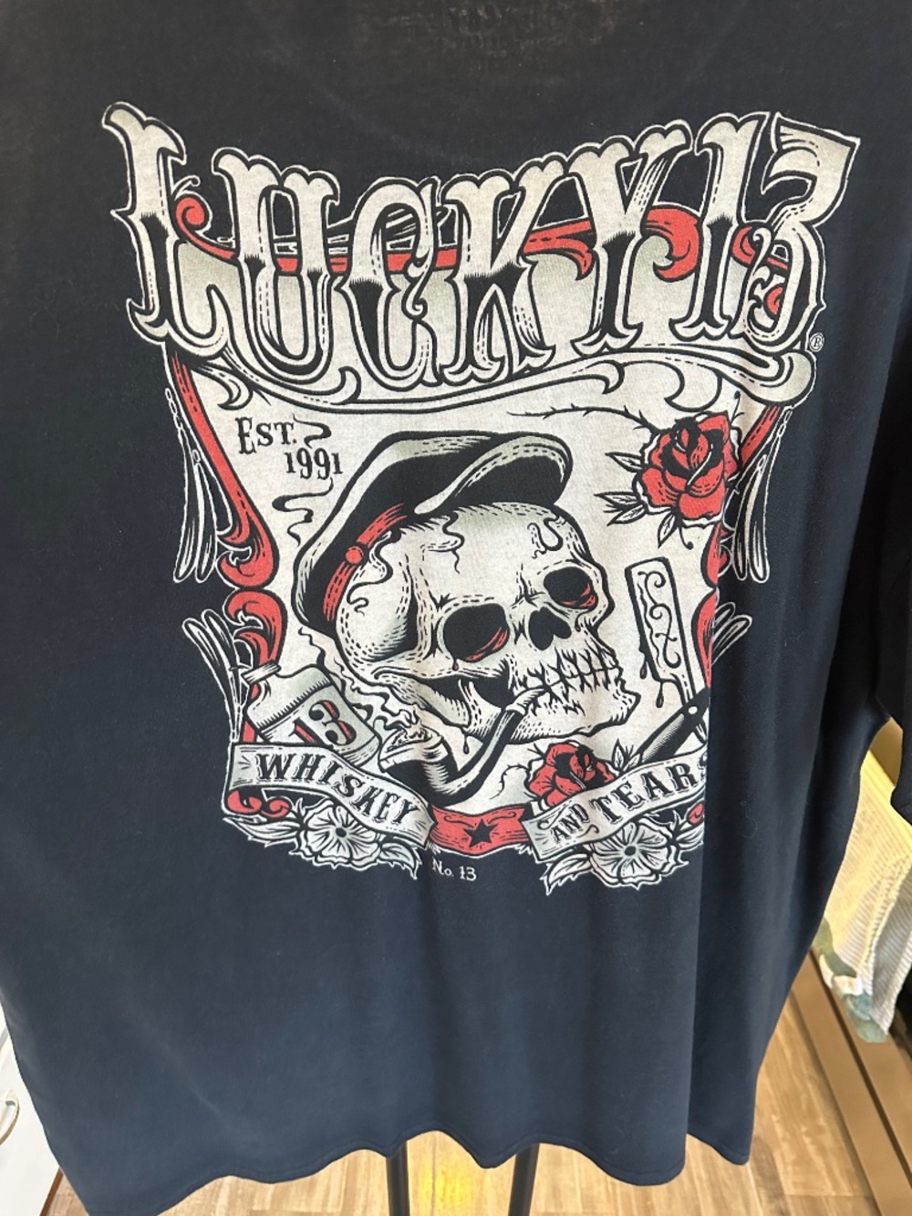 Lucky 13 Mens 3XL Black T-Shirt - Picture 8 of 8